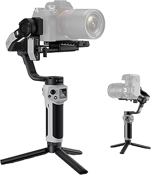 ZHIYUN CINEPEER Weebill 3E, 3-Axis Lightweight Gimbal Stabilizer for DSLR & Mirrorless Camera Canon/Sony/Panasonic/Nikon, 3KG Payload, Native Vertical Shooting, Bluetooth Shutter Control