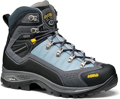 ASOLO Women's DRIFTER I EVO GV Water-Resistant mm 1.6-1.8 mm Suede Cordura Cushioned High Ankle Hiking Boots | Rubber Cap