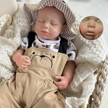 OtardDolls 18 Inch Reborn Baby Dolls Silicone Baby Dolls Full Body Doll Reborn Silicone Dolls Realistic Handmade Baby