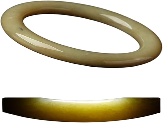 Bracelets Jewelry Gifts Attract Wealth and Good Luck 天然和田玉 Wealth Green Hetian jade Bracelet Spiritual Gift 手镯 Fengshui Natural Jade Bangle Bracelet For Women 女新疆晴水玉镯子 H-403