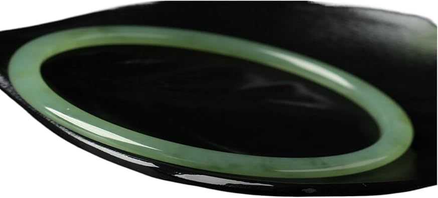 Bracelets Jewelry Gifts Attract Wealth and Good Luck 天然和田玉 Wealth Green Hetian jade Bracelet Spiritual Gift 手镯 Fengshui Natural Jade Bangle Bracelet For Women 女新疆晴水玉镯子 H-203