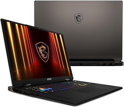 EXCaliberPC [2025] MSI Vector A18 HX A9WIG-076US (AMD Ryzen 9 9955HX, 96GB DDR5 RAM, 2X 8TB NVMe SSD, NVIDIA GeForce RTX 5080, 18" QHD+ 240Hz, Windows 11 Pro) Gaming Laptop
