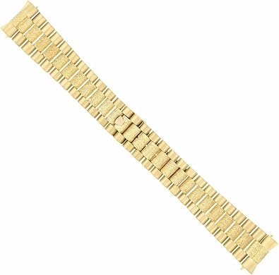 Ewatchparts MENS 18K YELLOW GOLD PRESIDENT BAND FOR ROLEX CENTER BARK 1803 18028, 18038