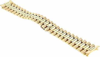 Ewatchparts 20MM 18K YELLOW GOLD PRESIDENT STYLE WATCH BAND FOR ROLEX 1803, 18028, 18038