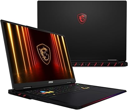 EXCaliberPC [2026] MSI Raider 18 HX AI A2XWJG-841US Pro Extreme (Intel Core Ultra 9 285HX, 96GB RAM, 4TB NVMe SSD, NVIDIA GeForce RTX 5090, 18" UHD+ mini LED, Windows 11) Gaming Laptop
